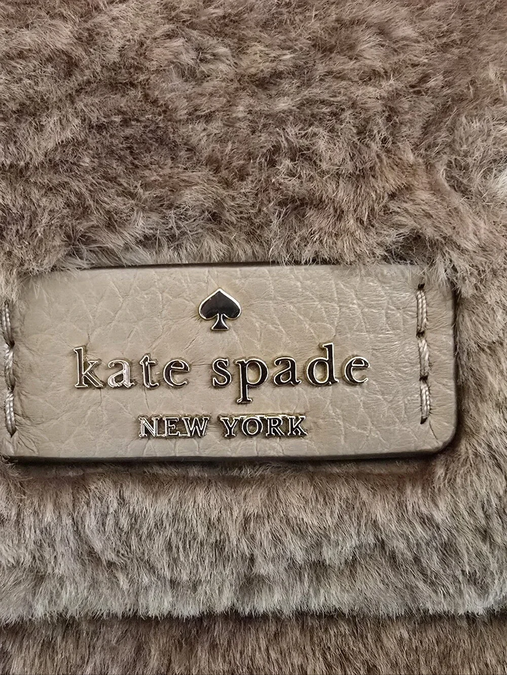 NWT Kate Spade Rosie Faux Fur Belt Bag Light Fawn